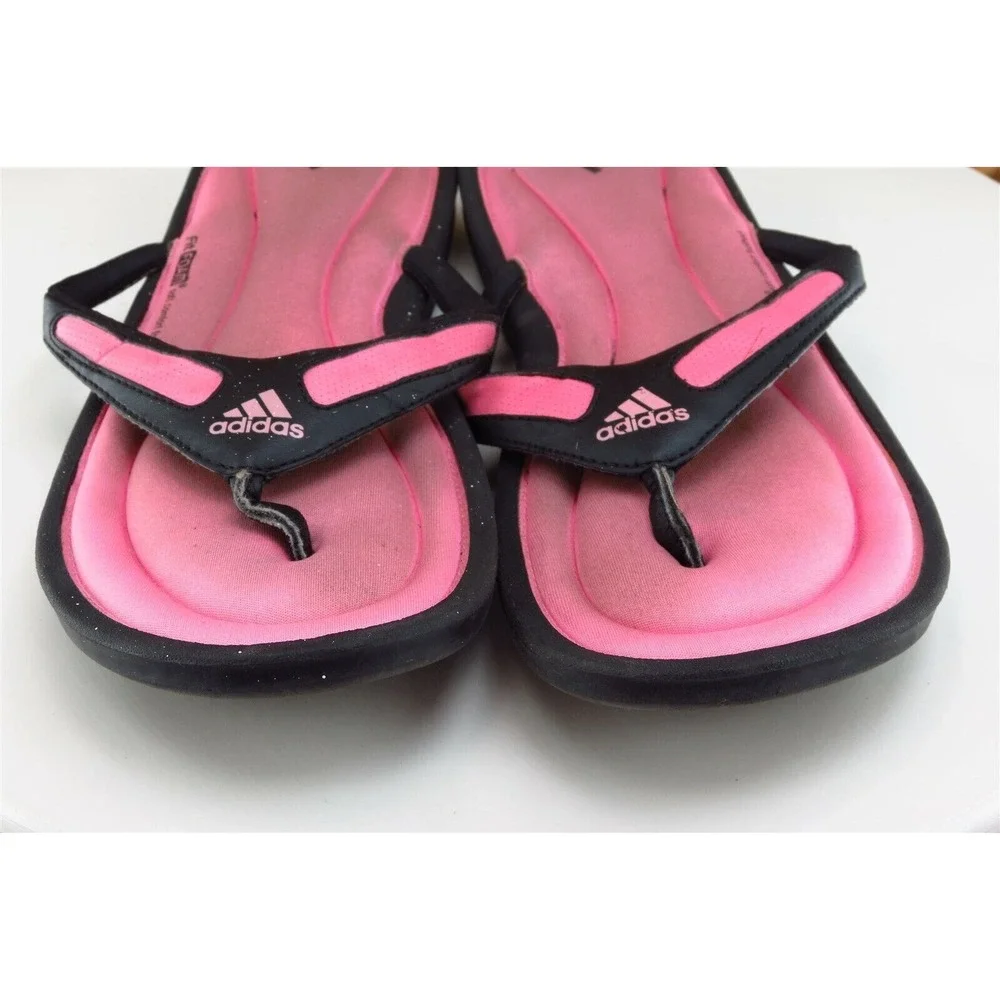 adidas Youth Girls Shoes Size 6 M Black Flip Flop Synthetic‎